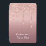 Protection iPad Mini Parties scintillant Gold Blush rose Nom du texte p<br><div class="desc">Couvertures iPad avec Rose de texte personnalisé Parties scintillant or Blush Drips rose Mariage ou Partie Fournitures / Cadeau - Ajouter votre texte unique / Nom ou Supprimer du texte - Faire votre cadeau coques ipad spéciaux - Redimensionner et déplacer ou ajouter du texte / des éléments avec outil de...</div>