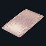 Protection iPad Mini Parties scintillant Gold rose Nom de texte personn<br><div class="desc">Couvercles d'air iPad avec Parties scintillant Rose Gold Blush Drips Custom Text Pink Modern - Ajouter votre texte unique / nom ou supprimer du texte - Faire votre cadeau coque ipad spécial - Redimensionner et déplacer ou ajouter du texte / des éléments avec outil de personnalisation. Choisissez les polices /...</div>