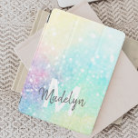 Protection iPad Mini Parties scintillant Holographique Glam Colorful Mo<br><div class="desc">Personnalisez facilement ce joli arrière - plan holographique de parties scintillant pastel avec votre monogramme et/ou nom personnalisés.</div>
