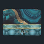 Protection iPad Mini Parties scintillant or Turquoise Agate Marbre Diam<br><div class="desc">Parties scintillant or Turquoise Agate Marbre Diamants</div>