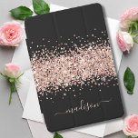 Protection iPad Mini Parties scintillant Rose Gold - Girls Sparkle Blac<br><div class="desc">coque ipad de parties scintillant : Personnalisez avec votre nom,  monogramme,  initial ou texte. Vous pouvez modifier la couleur du texte et le style de police à l'aide de l'option "customiser".</div>