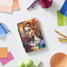 Portrait de femme en verre Abstrait