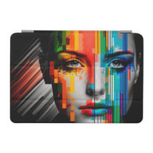 Portrait de la couleur du visage de la femme