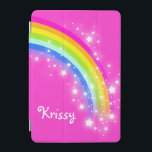 Protection iPad Mini Rainbow rose vif filles nommé ipcover<br><div class="desc">Parfait pour protéger votre enfant filles ipad écran. Ajoutez votre nom à ce coque ipad. Lit actuellement Krissy. Ce coque graphique arc-en-ciel original est conçu par Sarah Trett.</div>