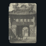 Protection iPad Mini Temple impérial asiatique en noir et blanc<br><div class="desc">Les visiteurs se rassemblent devant ce temple impérial asiatique,  prêt à entrer. L'étonnante impression est faite en noir et blanc,  donnant à l'ensemble un aspect ancien qui imite le temps qu'elle représente. Mettez ceci sur votre mur aujourd'hui et profitez !</div>