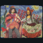 Protection iPad Mona Lisa Romantic Funny Art coloré<br><div class="desc">Cette merveilleuse invitation prend des éléments de la Mona Lisa et de Van Gogh's Starry nuit pour faire un thème mariage exceptionnellement unique et fantasque stationnaire pour une invitation, merci, numéro de table, et plus encore! Mona Lisa - Cette image présente la Mona Lisa avec son homme, dansant dans la...</div>