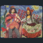 Protection iPad Mona Lisa Romantic Funny Art coloré<br><div class="desc">Cette merveilleuse invitation prend des éléments de la Mona Lisa et de Van Gogh's Starry nuit pour faire un thème mariage exceptionnellement unique et fantasque stationnaire pour une invitation, merci, numéro de table, et plus encore! Mona Lisa - Cette image présente la Mona Lisa avec son homme, dansant dans la...</div>