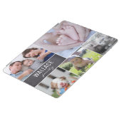Protection iPad Photo de famille collage blanc lignes bloc de tabl (Côté)