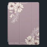 Protection iPad Pro Couvercle moderne Creme Floral iPad Smart<br><div class="desc">Notre collection moderne comprend des prunes légères et des arrière - plans crèmes avec des plantes pochoires. La disposition moderne et la police serif apportent l'élégance dans cette suite. Envoyez des invitations impossibles à résister ou à décorer votre maison et votre bureau avec des objets floraux modernes. Beaucoup de choses...</div>