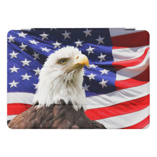 Protection iPad Pro Cover Aigle et drapeau américains
