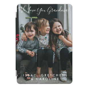Protection iPad Pro Cover Amour personnalisé Vous Grand-mère Photo manuscrit