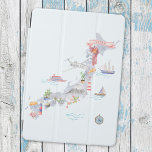 Protection iPad Pro Cover Carte illustrée du Japon<br><div class="desc">Habille ton iPad Air avec notre Carte Japonaise Cover! Watercolor art stire la flânerie chez les enfants et les amateurs de voyage,  protégeant votre appareil avec style sur vos aventures asiatiques.</div>