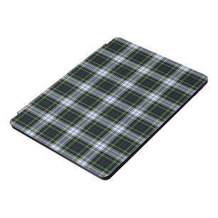 Protection iPad Pro Cover Clan Plaid Gordon Vert Blanc Rustique Tartan