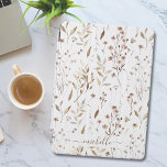 Protection iPad Pro Cover Élégant Boho rustique Brown Floral Botanique<br><div class="desc">Offrez à votre iPad une mise à niveau élégante avec cette couverture élégante! Doté d'une aquarelle boho rustique de fleurs brunes et de feuilles,  il est un joyau botanique floral pour les amoureux de la nature. À la fois protecteur et joli,  ajoutant de la personnalité à votre appareil!</div>