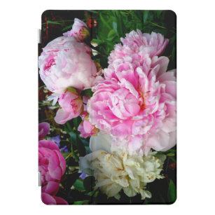 Protection iPad Pro Cover Elégant rose peony blanc floral jardin photo