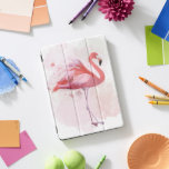 Protection iPad Pro Cover Flamant rose de bouffée<br><div class="desc">"Fluffy Flamant rose" de Fab Funky.  Dispose d'un flamant unique en aquarelle.</div>