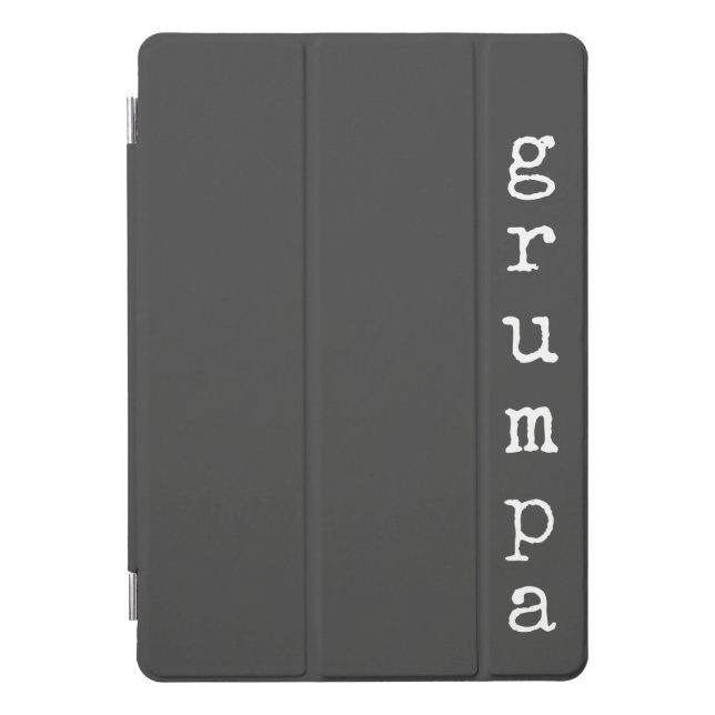 Protection iPad Pro Cover Grumpa | Grossesse grumeuse en noir et blanc (Devant)