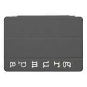 Protection iPad Pro Cover Grumpa | Grossesse grumeuse en noir et blanc (Horizontal)