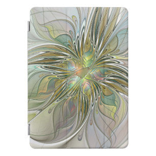 Protection iPad Pro Cover Imaginaire Floral Fleur Art Fractal Moderne Avec O