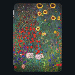 Protection iPad Pro Cover Jardin aux fleurs Gustav Klimt<br><div class="desc">Couverture iPad avec peinture à l’huile de Gustav Klimt Jardin avec tournesols (1907). Un beau jardin de tournesols et de belles fleurs bleues,  rouges,  violettes,  roses et blanches. Un grand cadeau pour les amateurs d'art Art Nouveau et autrichien.</div>
