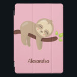 Protection iPad Pro Cover Jolie fentes sur l'arbre animal Kawaii Illustratio<br><div class="desc">Avoir ce mignon coque paresseux sur votre iPad sera sûr d'obtenir quelques sourires. Avec son adorable petit paresseux accroché à un arbre,  sur un arrière - plan rose,  et customisé de votre nom,  il est sûr d'être un de ces types !</div>