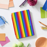 Protection iPad Pro Cover LGBT Gay Lesbian Pride Rainbow Stripes Monogramme<br><div class="desc">Créez votre propre script personnalisé, personnalisé, unique, unique, unique, unique, élégant élégant style typographie faux or nom monogramme / initiales, monogrammed, cool, moderne, dynamique, LGBT gay pride couleurs arc-en-ciel couleurs, coloré bandes géométriques motif, magnétique iPad couverture intelligente qui se plie en plusieurs positions de stand et caractéristiques intérieur microfibre grise...</div>
