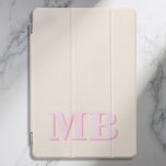 Protection iPad Pro Cover Monogramme initial minimaliste moderne<br><div class="desc">Coque ipad Monogramme initial minimaliste moderne. Créez votre propre coque ipad personnalisé avec un nom initial personnalisé.</div>