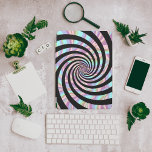 Protection iPad Pro Cover Motif spirale aux couleurs pastel<br><div class="desc">Une spirale fascinante aux branches noires et aux couleurs pastel.</div>