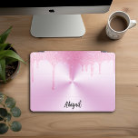Protection iPad Pro Cover Parties scintillant de séchage rose étincelante de<br><div class="desc">Belle Parties scintillant à séchage rose doux de luxe avec texture en métal brossé Design Couverture i-dessus iPad Pro personnalisée</div>