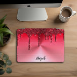 Protection iPad Pro Cover Parties scintillant de séchage rouge étincelante d<br><div class="desc">Belle Parties scintillant de séchage rouge étincelante de luxe avec texture en métal brossé Design Couverture iPad Pro personnalisée</div>