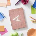 Protection iPad Pro Cover Parties scintillant rose Rose or et Monogramme éti<br><div class="desc">Parties scintillant Rose Rose Gold Faux et Coque Monogramme élégant étincelant. Ce coque peut être customisé pour inclure votre nom initial et prénom.</div>