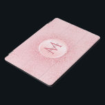 Protection iPad Pro Cover Rose Gold Parties scintillant Modèle tendance Girl<br><div class="desc">Rose Gold Parties scintillant Modèle Fille tendance Monogramme élégant élégante et moderne iPad Smart Cover.</div>