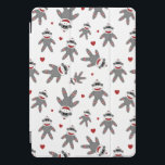 Protection iPad Pro Cover Singes à soie mignonne avec Motif de Coeurs rouges<br><div class="desc">Cette couverture iPad à motif de singe chaussette est parfaite pour tous ceux qui aiment les singes chaussettes et veulent le montrer sur leur iPad!</div>