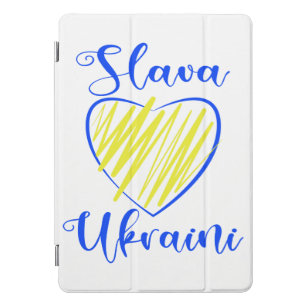 Protection iPad Pro Cover Slogan Slava La gloire ukrainienne au coeur de l'U