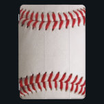 Protection iPad Pro Cover Softball<br><div class="desc">Photo macro d'un Baseball flambant neuf avec couture rouge. Un cadeau parfait pour le freak de baseball ou le fanatique du sport.</div>
