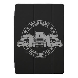 Protection iPad Pro Cover Trucker personnalisé Big Rig Semi Truck Trucker 