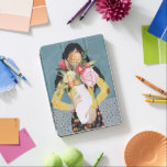 Protection iPad Pro Fleur Vase fille<br><div class="desc">Fleur Vase Girl II par Grace Popp. | 141028GG</div>