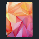 Protection iPad Pro Formes orange rose géométrique Abstraites<br><div class="desc">Ce design présente un motif géométrique abstrait en rose,  saumon,  orange et jaune. #motif #géométrique #abstrait #girly #design #iPad</div>