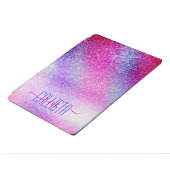 Protection iPad Pro Majestic rose violet Nebula Galaxy Parties scintil (Côté)