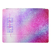 Protection iPad Pro Majestic rose violet Nebula Galaxy Parties scintil (Horizontal)