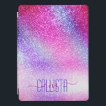Protection iPad Pro Majestic rose violet Nebula Galaxy Parties scintil<br><div class="desc">Cette gravure girly et majestueuse est parfaite pour la fille girly. Il présente une parties scintillant rose néon, violet et bleu imitation teinte, inspirée des aurores. C'est joli, chic, moderne et tendance. ***REMARQUE DE CONCEPTION IMPORTANTE : Pour toute demande de conception personnalisée comme les produits correspondants, les modifications de couleur,...</div>