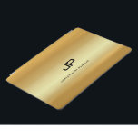Protection iPad Pro Monogramme Faux Gold Modèle Élégant Moderne<br><div class="desc">Monogrammed Faux Gold Modèle Élégante Couverture iPad Pro Moderne,  coques ipad & Couvertures.</div>