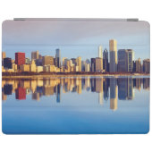Protection iPad Vue d'horizon de Chicago avec la réflexion (Horizontal)