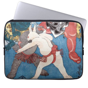 Protection Pour Ordinateur Portable 金 太 郎 動 物, 国 と Kintaro & Animaux, Kuniyoshi, Ukiyo