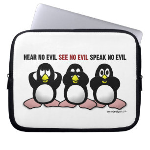 Protection Pour Ordinateur Portable 3 pingouins sages