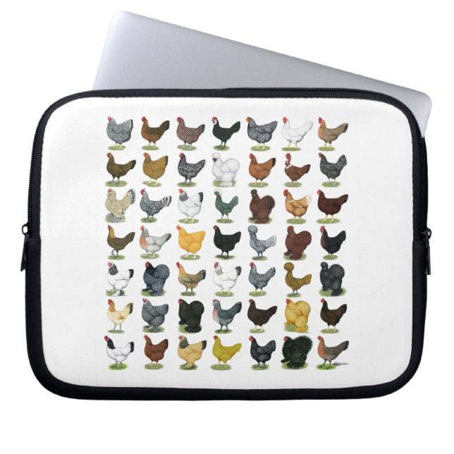 Protection Pour Ordinateur Portable 49 poules de poulet (Devant)