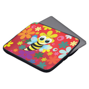 Protection Pour Ordinateur Portable Abeille heureuse