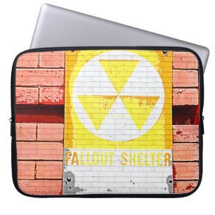 Protection Pour Ordinateur Portable Abris de secours vintage Grunge Ordinateur portabl