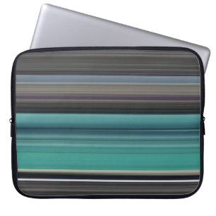 Protection Pour Ordinateur Portable Abstract #1: Teal and grey