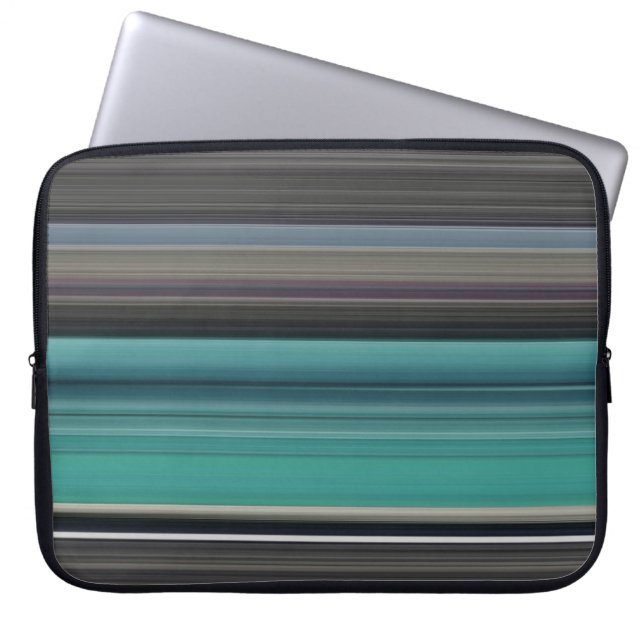 Protection Pour Ordinateur Portable Abstract #1: Teal and grey (Devant)